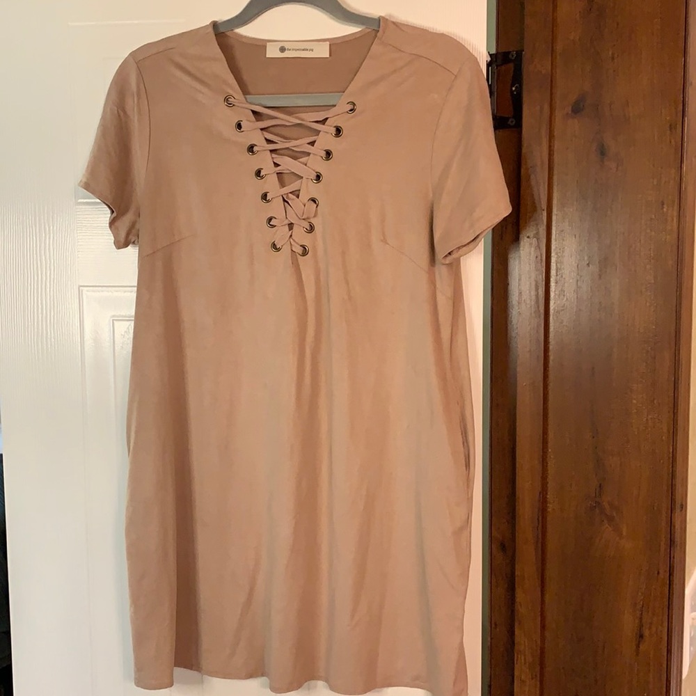 Suede dress